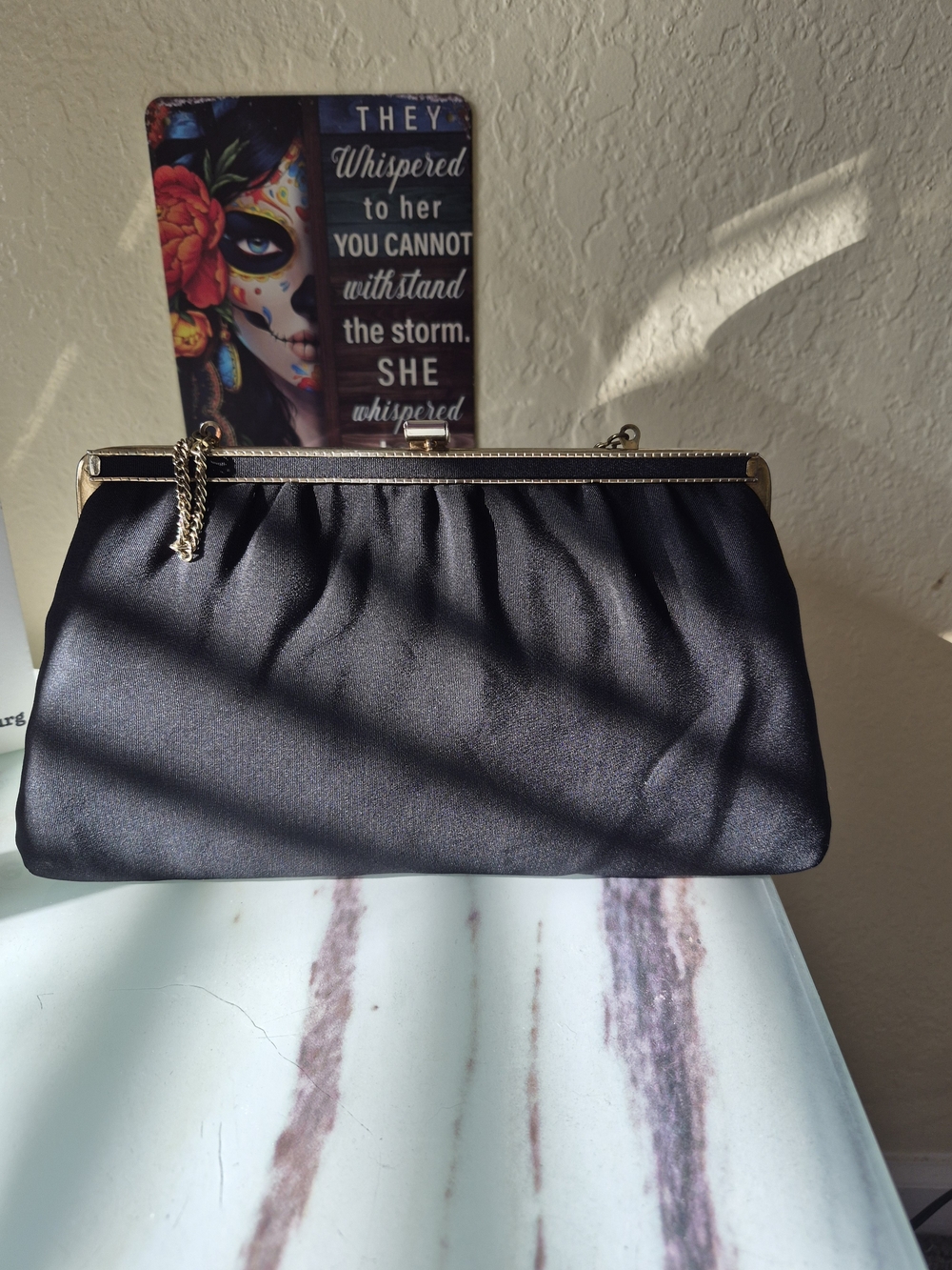 Vintage Harry Levine Black Clutch/evening Bag
